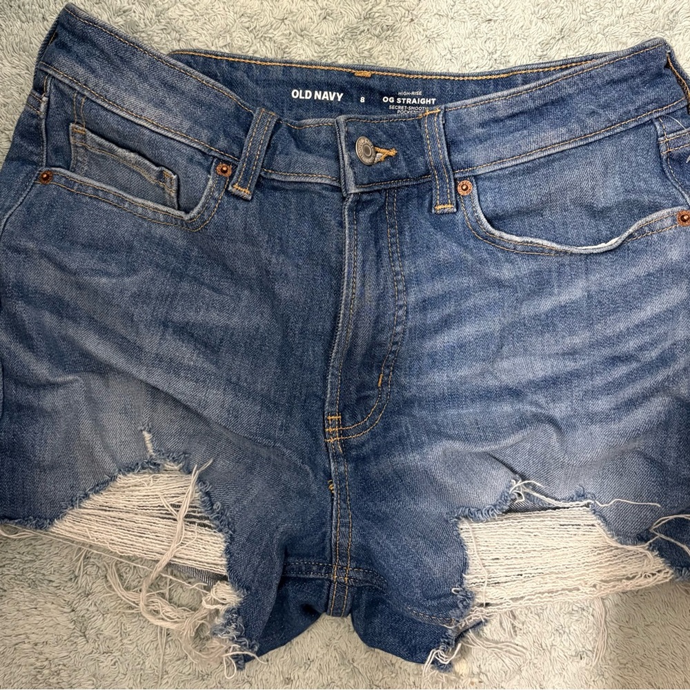 Old Navy Distressed Blue Jean Shorts